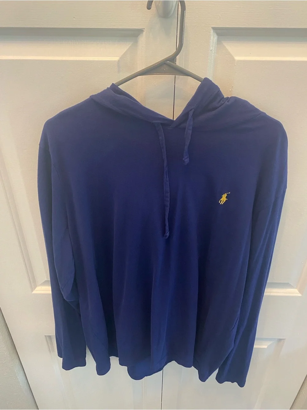 Polo by Ralph Lauren White Long Sleeve Crew Tee with Navy Pony